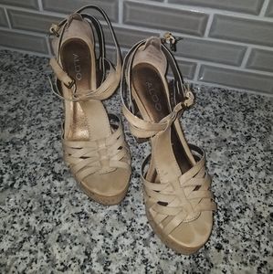 Aldo strappy platform sandals